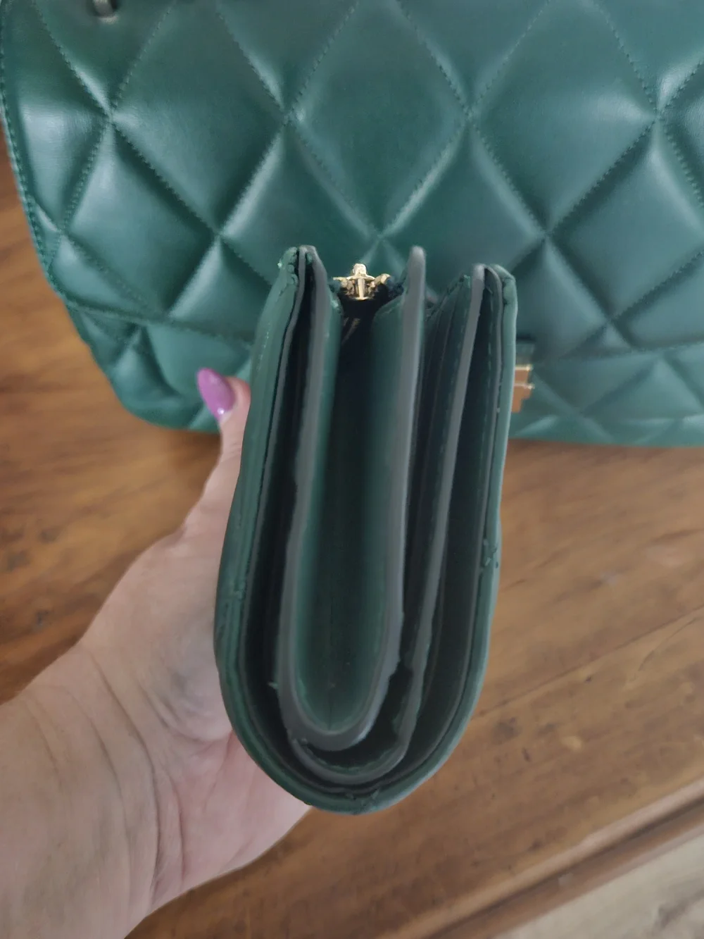 Kate Spade Emerald Quilted Leather Chain Shoulder Bag